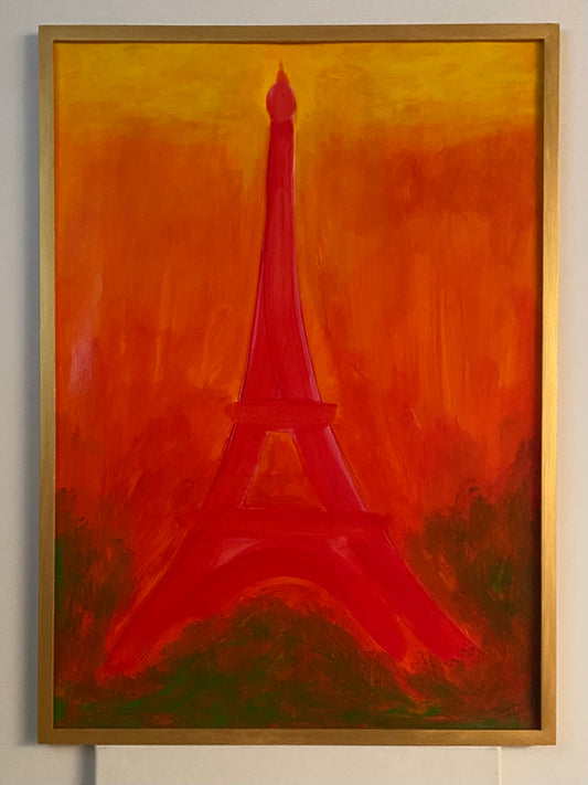 Tour Eiffel en feu