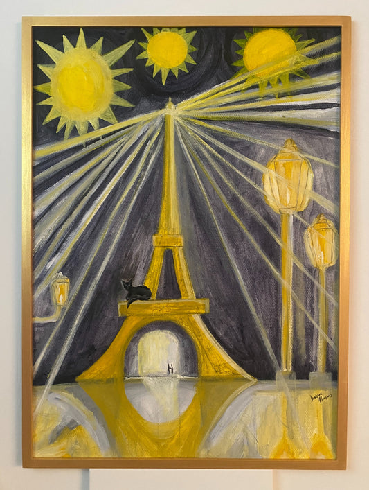 La Tour Eiffel et le Chat Noir